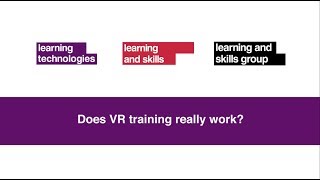 Does Virtual Reality training Really Work