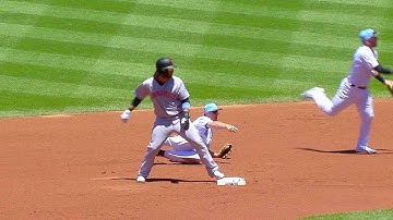 SF@COL: Rockies turn DP after safe call overturned