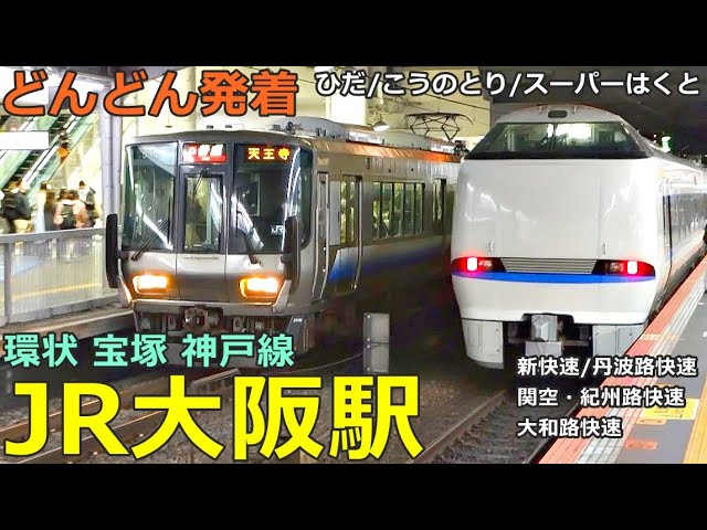 JR Osaka Station (Kanjo Takarazuka Kobe Line 4) 🚃More and