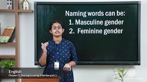 Grade 1 English Chapter 3 Class 2 Exercise part 1