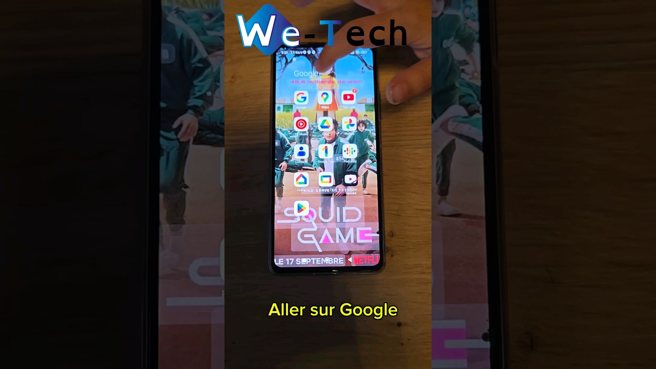 Jouer à Squid Game sur Google. 