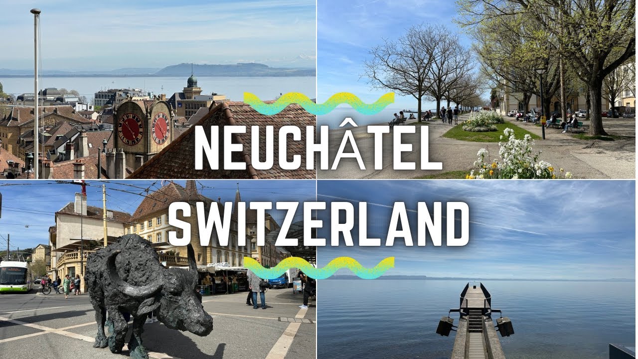 🇨🇭Hidden Place in Switzerland 😍 Neuchâtel - Walking Tour 4K HDR