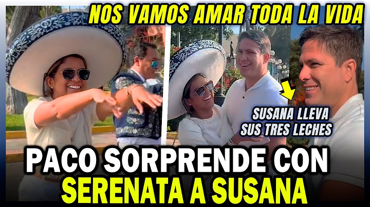 PACO BAZAN DEDICA SERENATA a SUSANA ALVARADO frente AL MAR - Y LLEVA TRES LECHES a EL DEPORTIVO