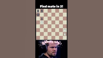 Find Checkmate in two moves! #puzzlebits #chess #chesspuzzle #magnuscarlsen