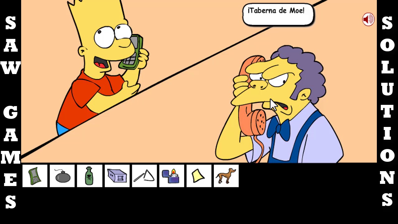 Bart Simpson Saw Game | Solución | Saw Games Solutions