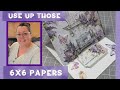 Lets make a card easel card with patterned paper  ephemera  super easy with stunning results