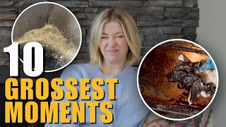 Top 10 GROSSEST Things we Cleaned this Year