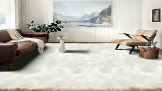 Latepis 9x12 Fluffy Area Rug Review: Washable Faux Fur for Cozy Living Rooms!