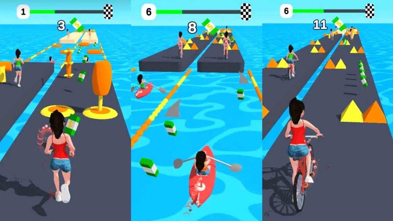 Girl Race 3D 💁‍♀️💃 Trailer Gameplay Walkthrough androidgames 