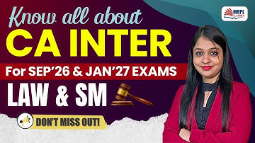 Know All About CA Inter New Batch For Sep