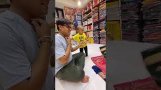 Tiny Explorer Lost in Saree World 😍