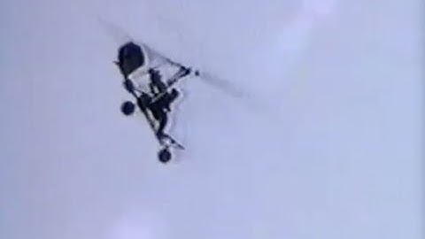 Gyrocopter low g power push over crash (the cause of many gyrocopter fatal accidents)