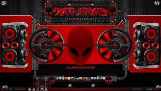 TEMA ALIEN REDNIGHT ,SKIN PARA XION 2 TAMAÑOS, SKIN RAINMETER