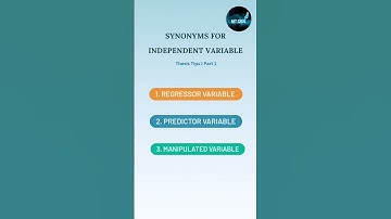 SYNONYMS FOR INDEPENDENT VARIABLE l THESIS TIPS PART 1