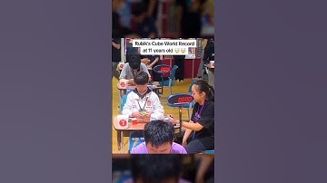 Fastest 3x3 Cube solve~3.08 sec. Yiheng Wang🤯 #shorts #rubikscube #worldrecord