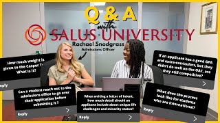 Optometry School Q&A with Salus University Admissions Officer // GPA, OptomCas, Applications + MORE