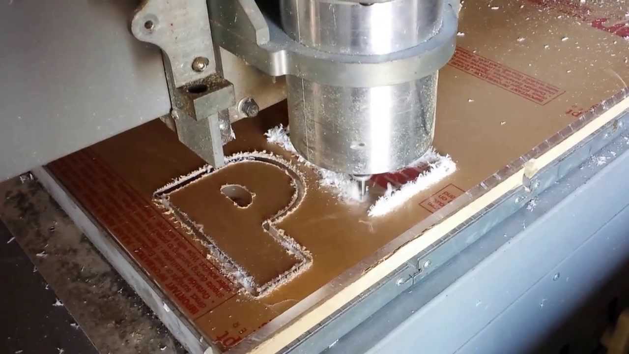 cutting flex letters with cnc router southwestern sign inc youtube