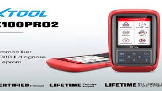 XTOOL X100 PRO2 Auto Key Programmer With EEPROM Adapter IMMO Programming Car Diagnostic To