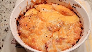 Patato and Cheese Bake# cheese , patato and pepper powder