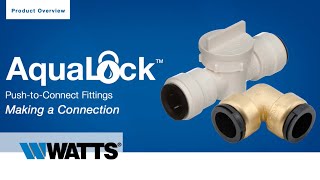 How to Connect/Disconnect AquaLock Fittings