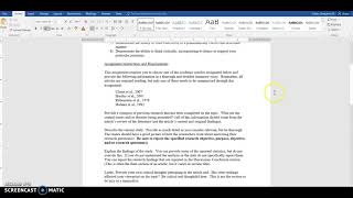Article Summary Assignment Instructions