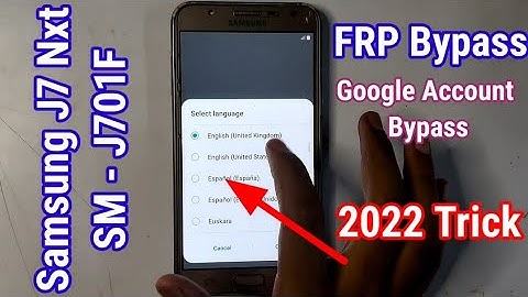 Let.s 2022 Trick Samsung SM- J701F Frp Bypass  Samsung J7 Nex Google Account Bypass 2022