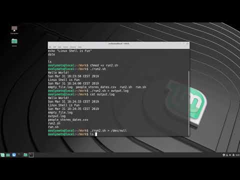 7. Basics of Linux Shell: output redirect