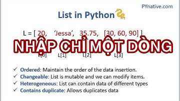 Hai cách ngắn gọn nhất nhập mảng-list-danh sách chỉ trên một dòng