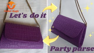 How to make clutch purse, party purse