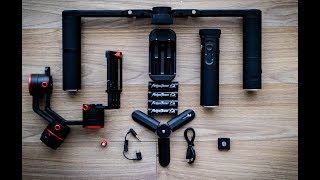 FeiyuTech A1000 Balancing tutorial test footage and gimbal unboxing English