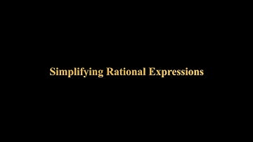 Simplifying Rational Expressions (Tagalog)