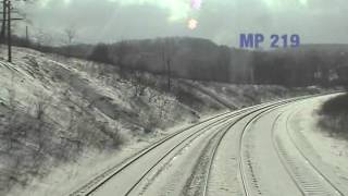 Amtrak Train 30 Cab Ride - Connellsville to Cumberland