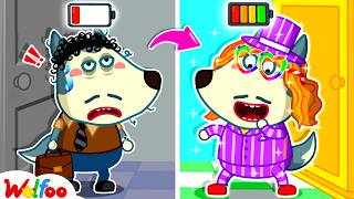 NEW | Daddy Extreme Makeover From Sad to Happy |  Educational Cartoon | Wolfoo Channel |Kids Cartoon