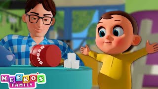 Johny Johny Yes Papa 😻🍎 - Nursery Rhymes for Babies | Meeko's Family