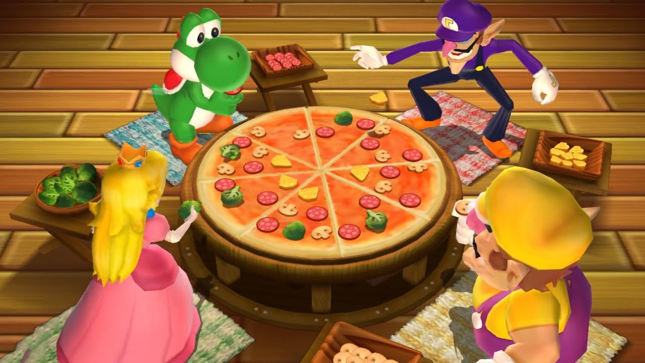 Mario Party 9 - Yoshi vs waluigi vs peach vs wario - MiniGame (Master Cpu)