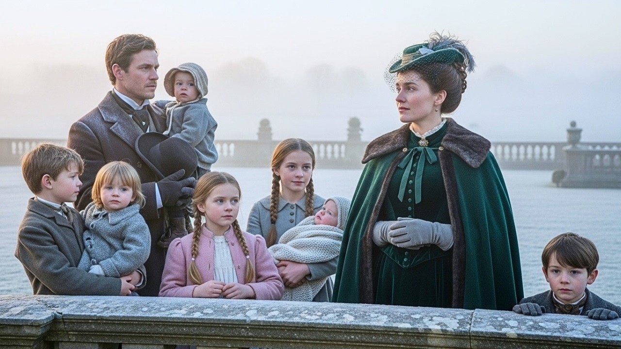 LA JOVEN DUQUESA LLEGÓ PARA DESALOJAR AL VIUDO DE SU MANSIÓN - TODO CAMBIÓ AL VER A SUS CINCO HIJOS