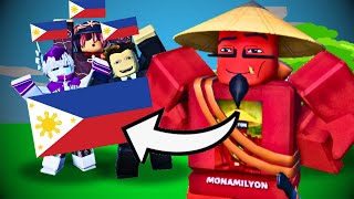 Speaking TAGALOG with The Best FILIPINO Players! (Roblox Bedwars)