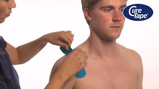 How to Tape Broken Collarbone (Clavicle Fracture) Using CureTape Kinesiology Tape screenshot 3