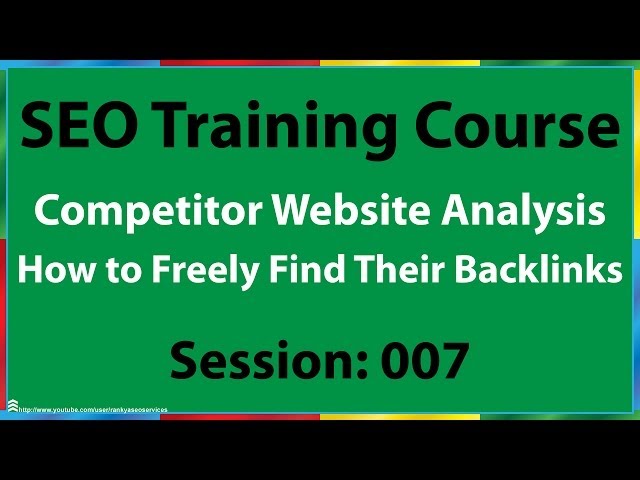 07 how to analyze competitor s backlinks