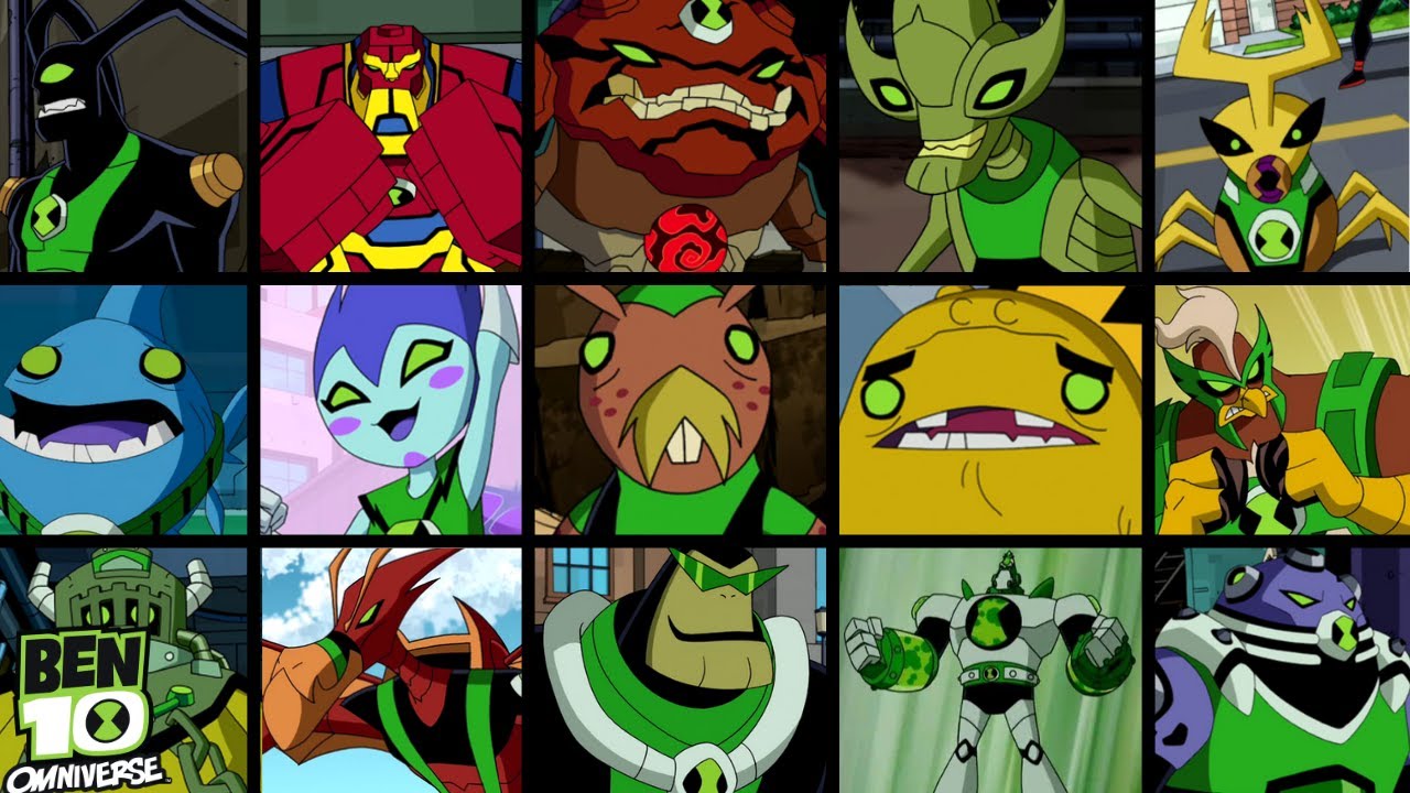 EVERY NEW ALIEN TRANSFORMATIONS IN OMNIVERSE