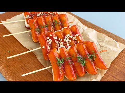 정말 맛있는 떡 꼬치/제일 맛있는 떡 꼬치 소스 레시피/ 간단요리/Korean food