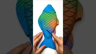 Fish | Colorful Sand Cutting ASMR Video #shorts #asmr #viral #viralasmr #sand #sandcutting