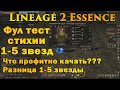 Полный тест стихии в Lineage 2 Essence с 1 по 5 звезду. Что профитно качать силу или шанс крита?