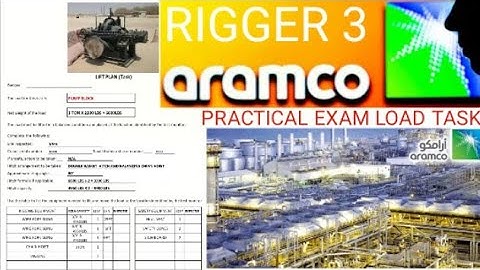 Saudi Aramco rigger level 3 practical, rigger 3 lifting tasks, rigger 3 lifting plan, Aramco rigger,
