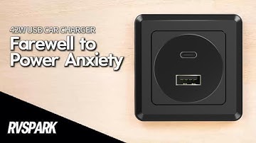 RV USB Outlet 12V Wall Mount #rv #aluminum #starlink #caravan