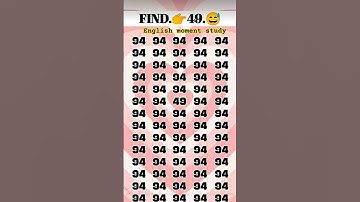 Find 👉 49 odd number puzzle 🧩 iq test math reasoning question #numberpuzzles #iqtest