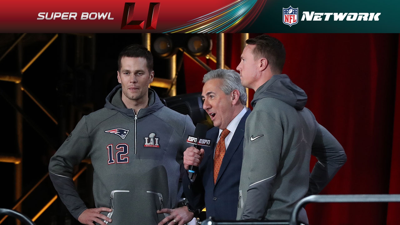 Tom Brady and Matt Ryan Face Off Interview NFL Network Super Bowl LI Opening Night