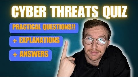 Cyber Threats Quiz: Test Your Knowledge on Phishing, Malware, and More!