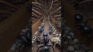POV: Scientist Mounted a Camera on a Carpenter Ant Entering Its Hidden Colony