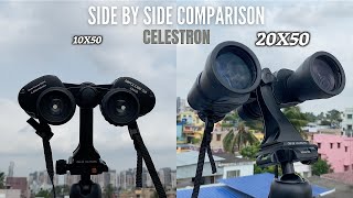 : Celestron Upclose G2 10X50 Vs. Celestron Upclose G2 20X50 - Sharpeness & Zooming Power Comparison